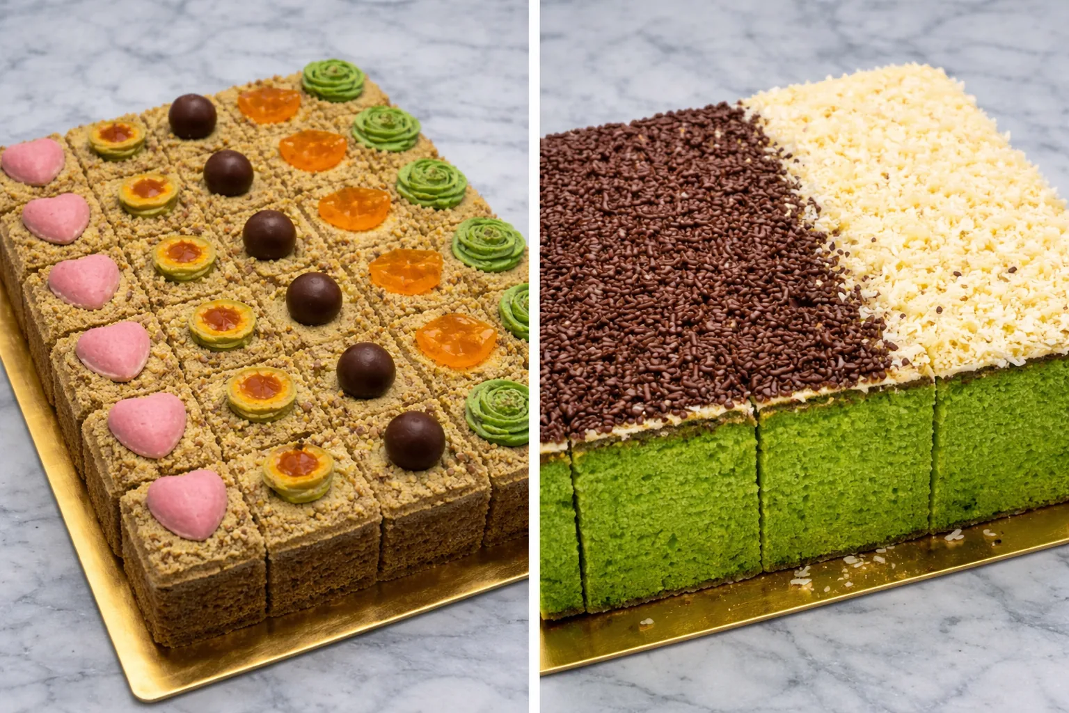 Kelas Mocha & Pandan Sponge Cake